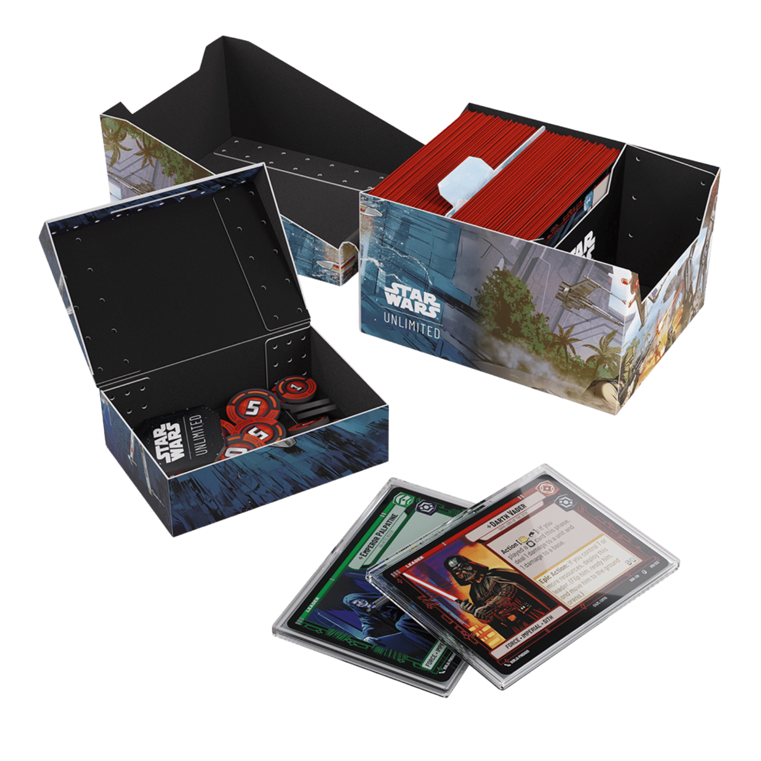 Gamegenic Deck Box: Star Wars Unlimited - Twin Suns Soft Crate