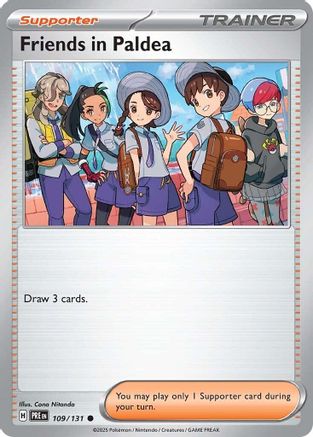 friends in pokemon cards Friends in Paldea - 109/131 109 - SV Prismatic Evolutions