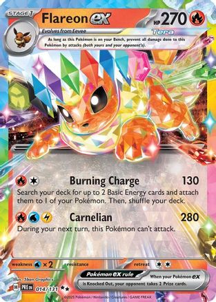 Flareon ex - 014/131 14 - SV Prismatic Evolutions Holofoil - Game