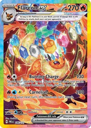 Flareon ex - 146/131 146 - SV Prismatic Evolutions Holofoil - Game