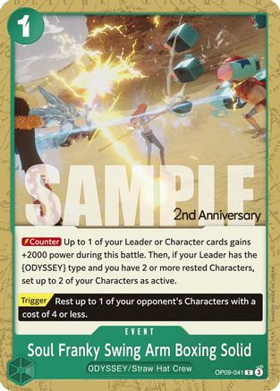 Soul Franky Swing Arm Boxing Solid (OP09-041) Emperors in the New World:  2nd Anniversary Tournament Cards - Game Nerdz