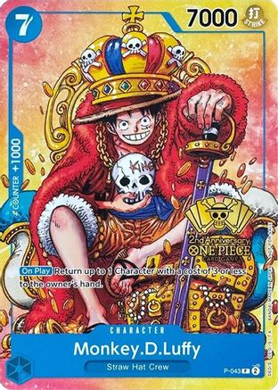Monkey.D.Luffy (2nd Anniversary Stamped Promo) (P-043) One Piece