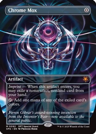 MTG SPG #0092「金属モックス」ボーダーレス Foil 英語 Chrome Mox (Borderless) (DFT-092) - Special Guests Foil - Game Nerdz