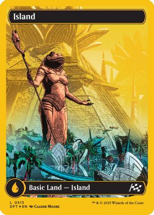 Island (0513) (First-Place Foil) (DFT-513) - Aetherdrift Foil