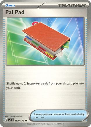 Pal Pad 182 - SV01 Scarlet Violet Base Set - Game Nerdz
