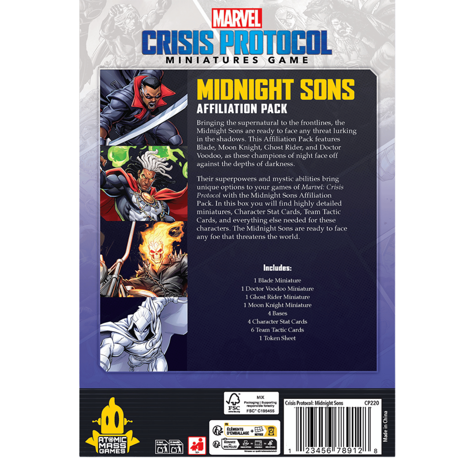 Marvel Crisis Protocol: Midnight Sons - Affiliation Pack - Game Nerdz
