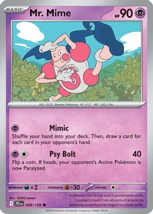 Mr. Mime 58 - SV09 Journey Together - Game Nerdz
