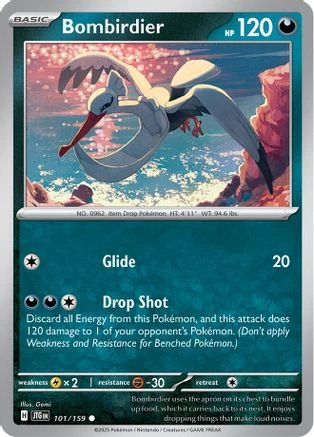 pokemon 101 card list Original 151 Complete Set (151/150) 1999 Bombirdier 101 - SV09 Journey