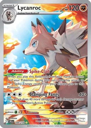 Lycanroc - 166/159 166 - SV09 Journey Together Holofoil - Game Nerdz