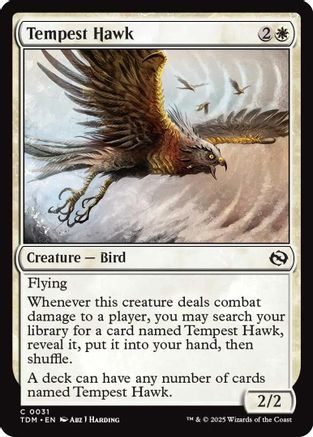 Tempest Hawk (TDM-031) - Tarkir: Dragonstorm - Game Nerdz