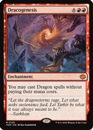 Dracogenesis (TDM-105) - Tarkir: Dragonstorm Foil - Game Nerdz