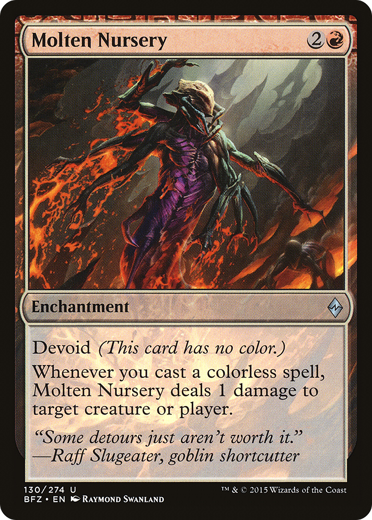 Molten Nursery (BFZ-130) - Battle for Zendikar: (devoid) - Game Nerdz