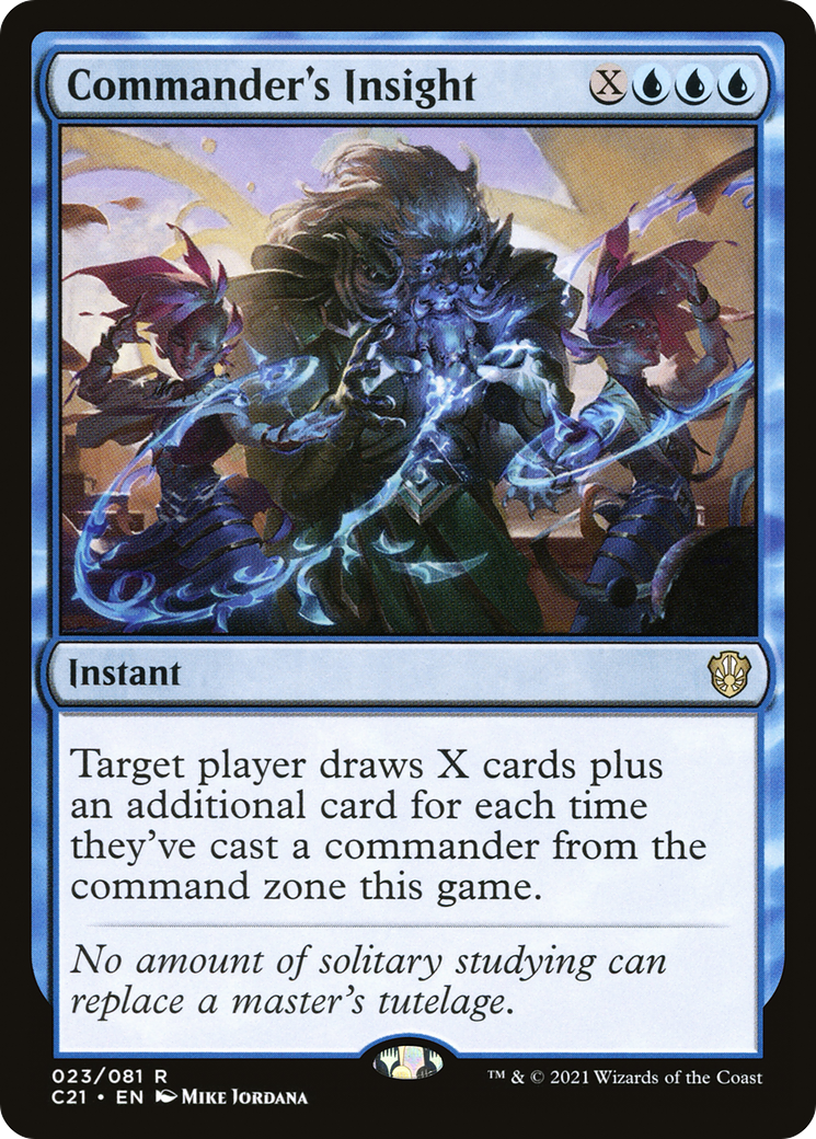 mtg commander 2021 card list Commander's Insight (C21-023) - Commander 2021