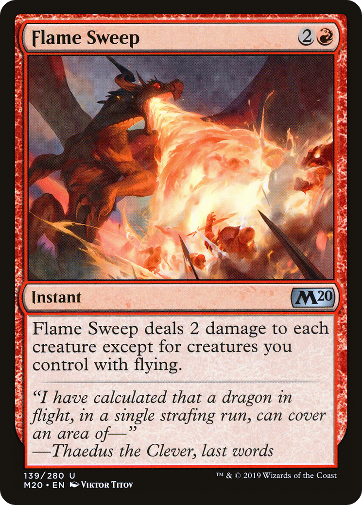 Flame Sweep (M20-139) - Core Set 2020 - Game Nerdz