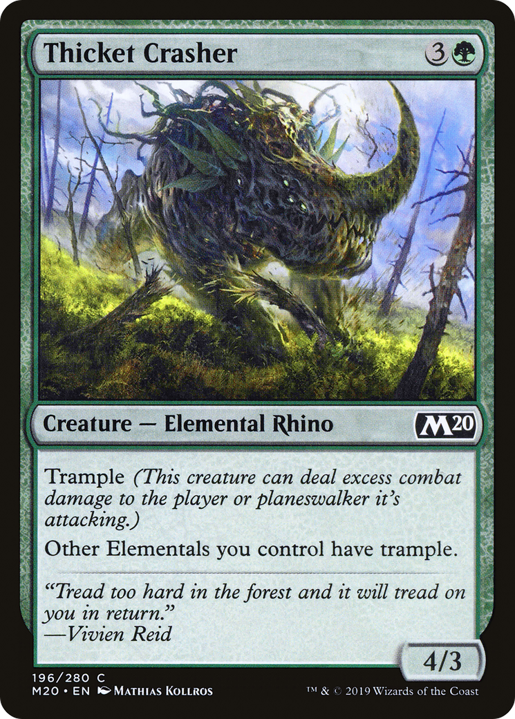 Thicket Crasher (M20-196) - Core Set 2020 - Game Nerdz