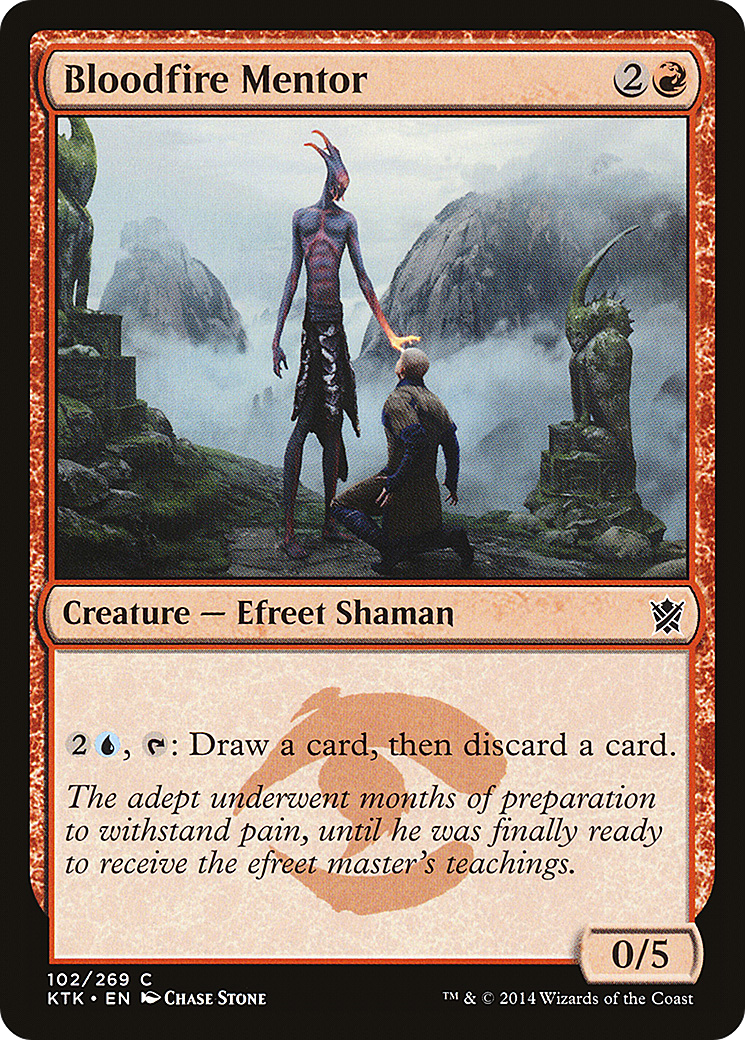 tarkir chase cards mtg MTG: Precon  TableTop Gaming Discover which clan fits your playstyle with Tarkirs distinct three Bloodfire Mentor (KTK-102) - Khans