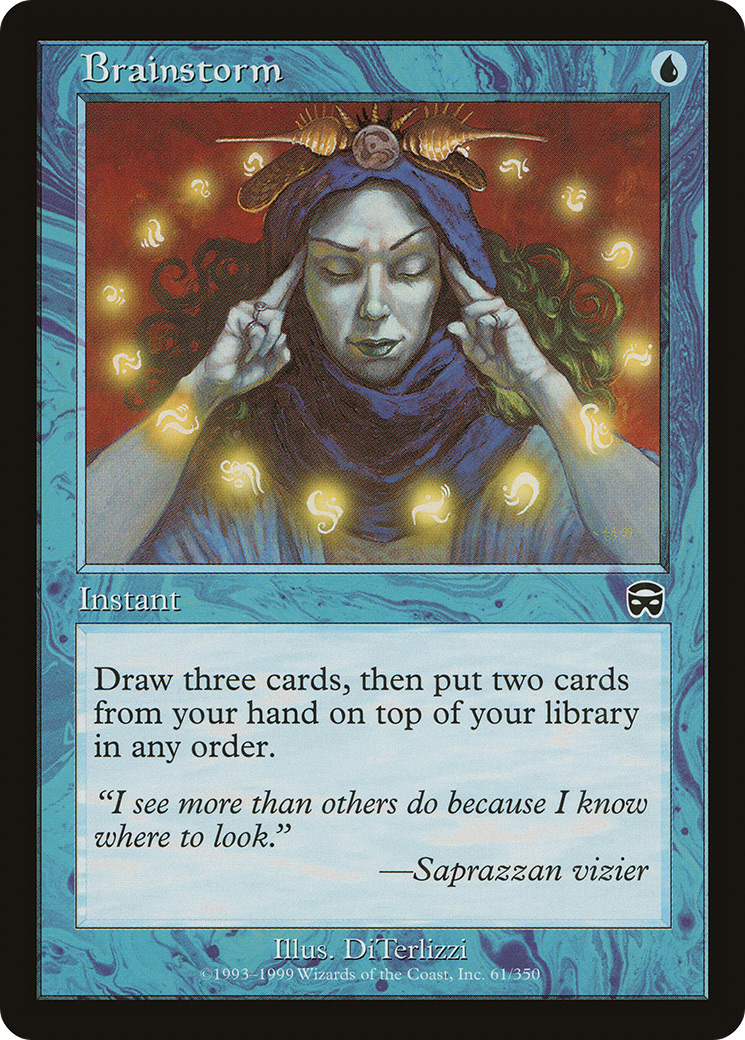Mmq ブレインストーム mtg 渦まく知識 Brainstorm MMQ日本語サインド 4