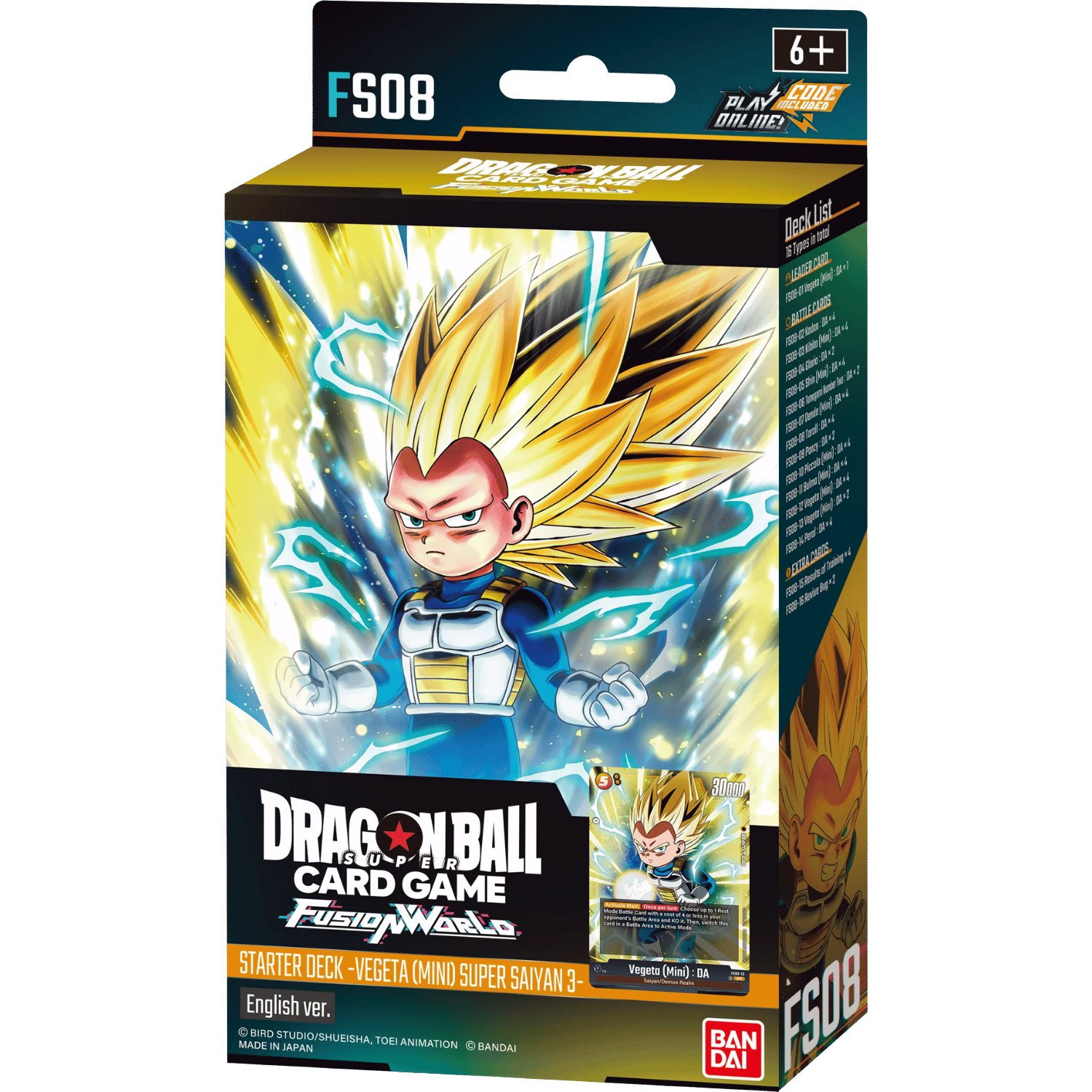 Dragon Ball Super TCG: Fusion World - Vegeta (Mini) Super Saiyan 3