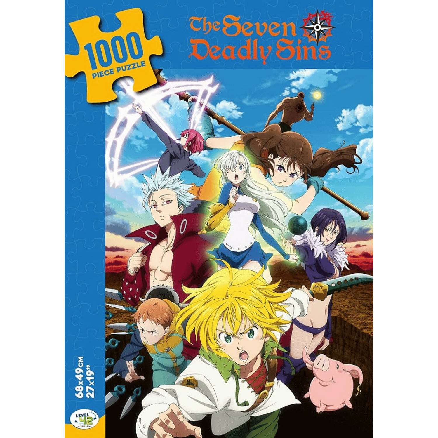The Seven Deadly Sins Officially Licensed Puzzle (1000pcs) Game Nerdz