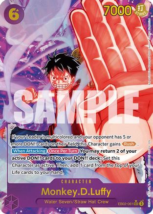 Monkey.D.Luffy (061) (Alternate Art) (EB02-061) Extra Booster