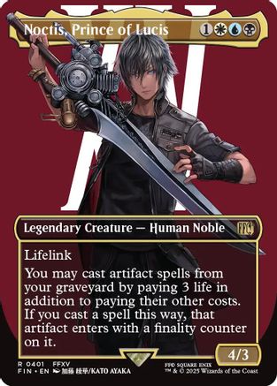 ff mtg borderless cards Tifa Lockhart Joshua, Phoenix's Dominant (Borderless) -