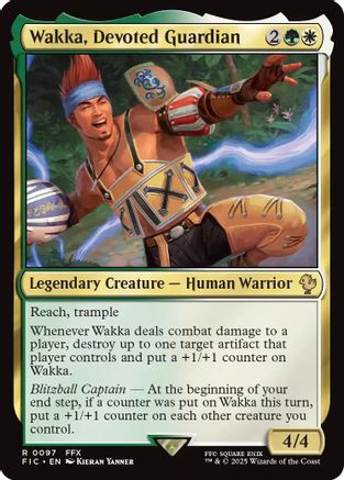 mtg final fantasy wakka New fancy cards! #finalfantasy #magicthegathering #tcg #cards #videogame Wakka, Devoted Guardian | Final