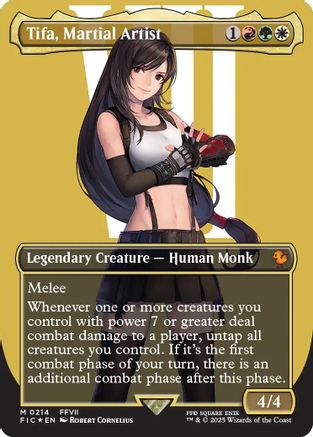 Tifa, Martial Artist (Borderless) (Surge Foil) (FIC-214