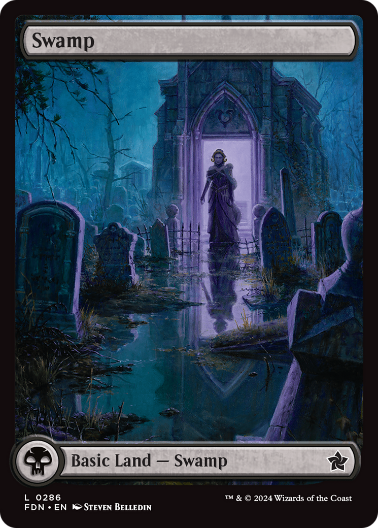 mtg final fantasy swamp (0301) [FINAL FANTASY] Swamp (#286) (foil) (full art)