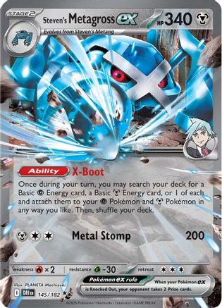 Steven's Metagross ex 145 - SV10 Destined Rivals Holofoil - Game Nerdz