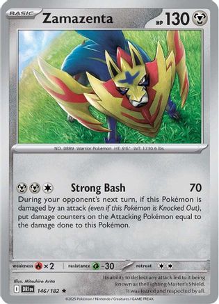 RIIZE ペンミ Secret Agent Card ショウタロウ Zamazenta - 146/182 146 - SV10 Destined Rivals Reverse Holofoil