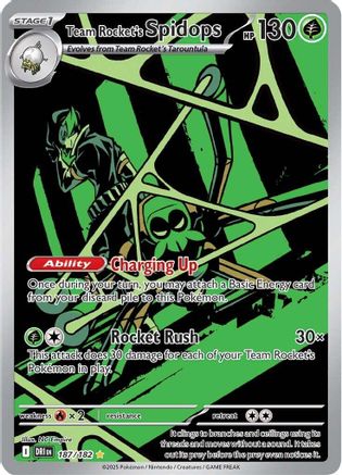 Team Rocket's Spidops - 187/182 187 - SV10 Destined Rivals