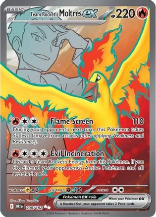 Team Rocket's Moltres ex - 208/182 208 - SV10 Destined Rivals