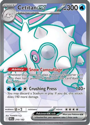 Cetitan ex - 210/182 210 - SV10 Destined Rivals Holofoil - Game Nerdz
