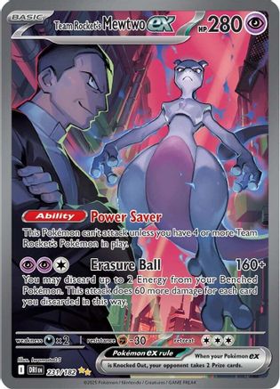 Team Rocket's Mewtwo ex - 231/182 231 - SV10 Destined Rivals