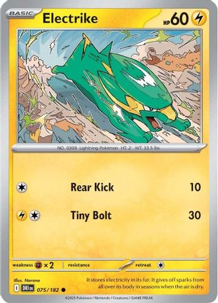 Electrike - 075/182 75 - SV10 Destined Rivals Reverse Holofoil