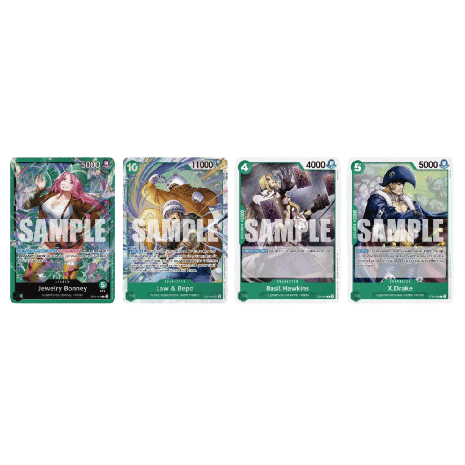 One Piece TCG: (Green) Jewelry Bonney - Starter Deck ST-24 - Game Nerdz