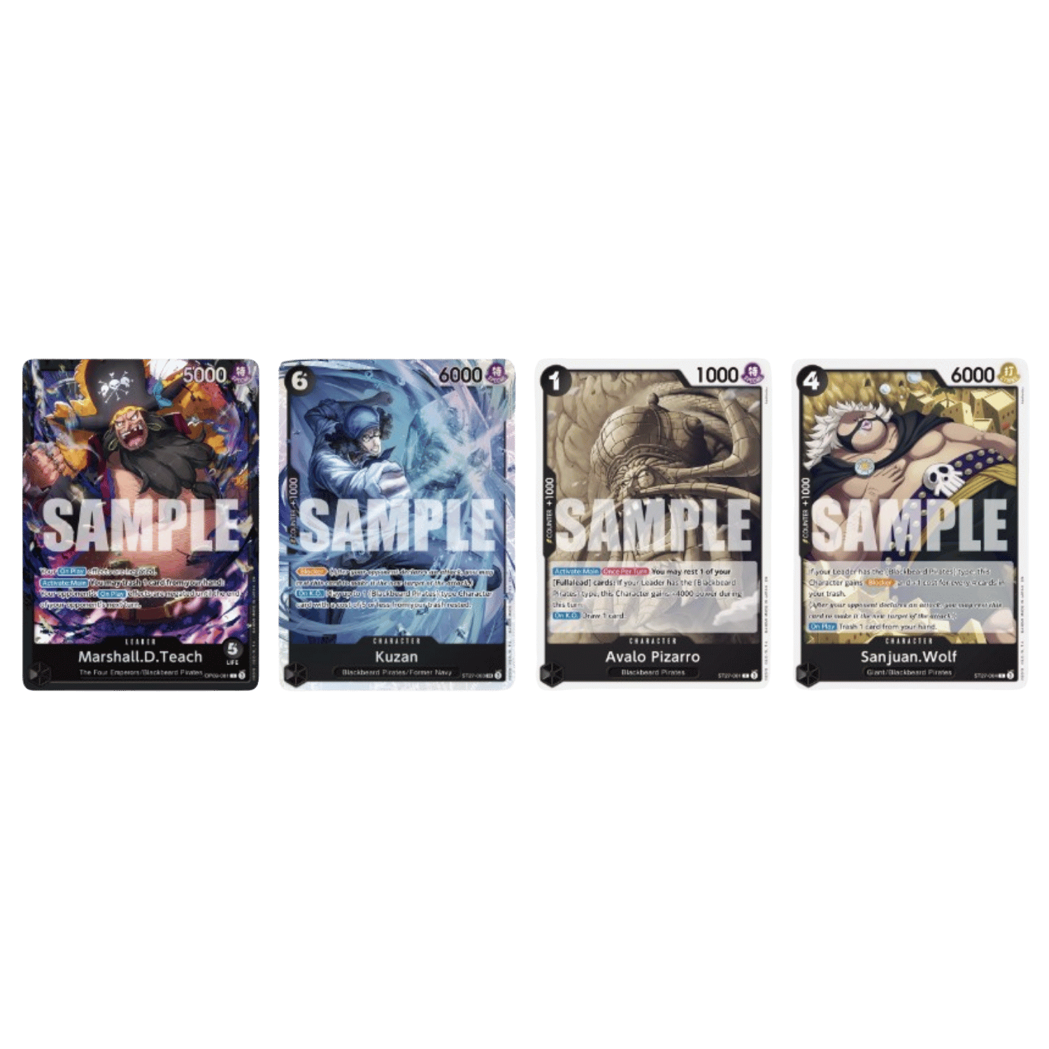 one piece card game black deck One Piece Card Game Starter Deck Black: Marshall D. Teach main image 1