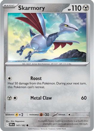 vs ハヤトのエアームド（Skarmory）　007/141 1ED ポケモン ハヤトのエアームド ☆ :1ED [VS 007/141](ハーフデッキ「リーダーズ
