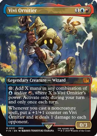 Vivi Ornitier (Borderless) (FIN-321) - FINAL FANTASY Foil - Game Nerdz
