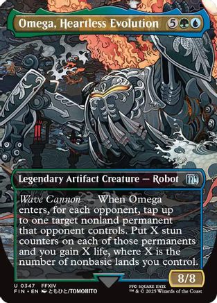Omega, Heartless Evolution (Borderless) (FIN-347) - FINAL FANTASY Foil -  Game Nerdz