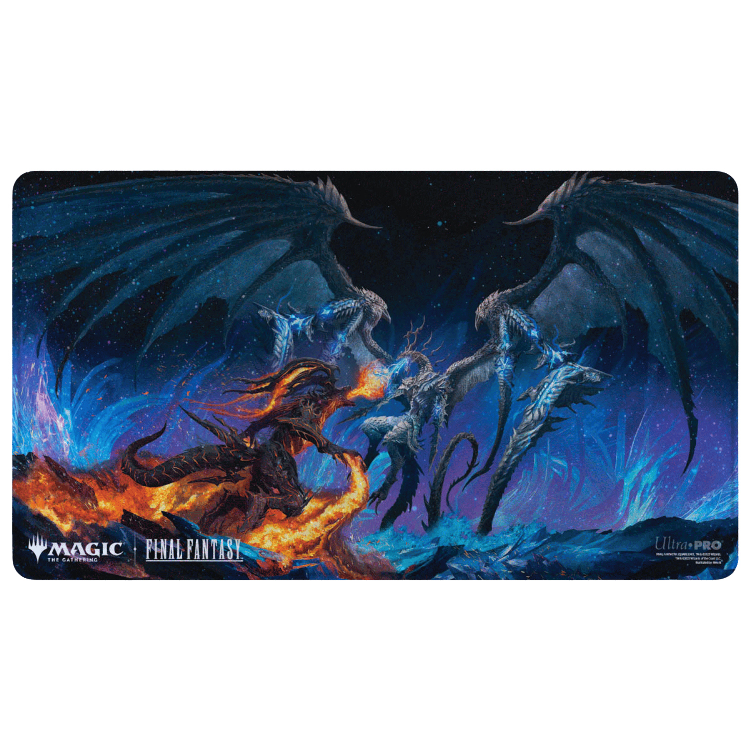 【新品未開封】MTG FF プレイマット イフリートvsバハムート Ultra Pro Playmat: MTG Final Fantasy - Ifrit vs Bahamut (Holofoil