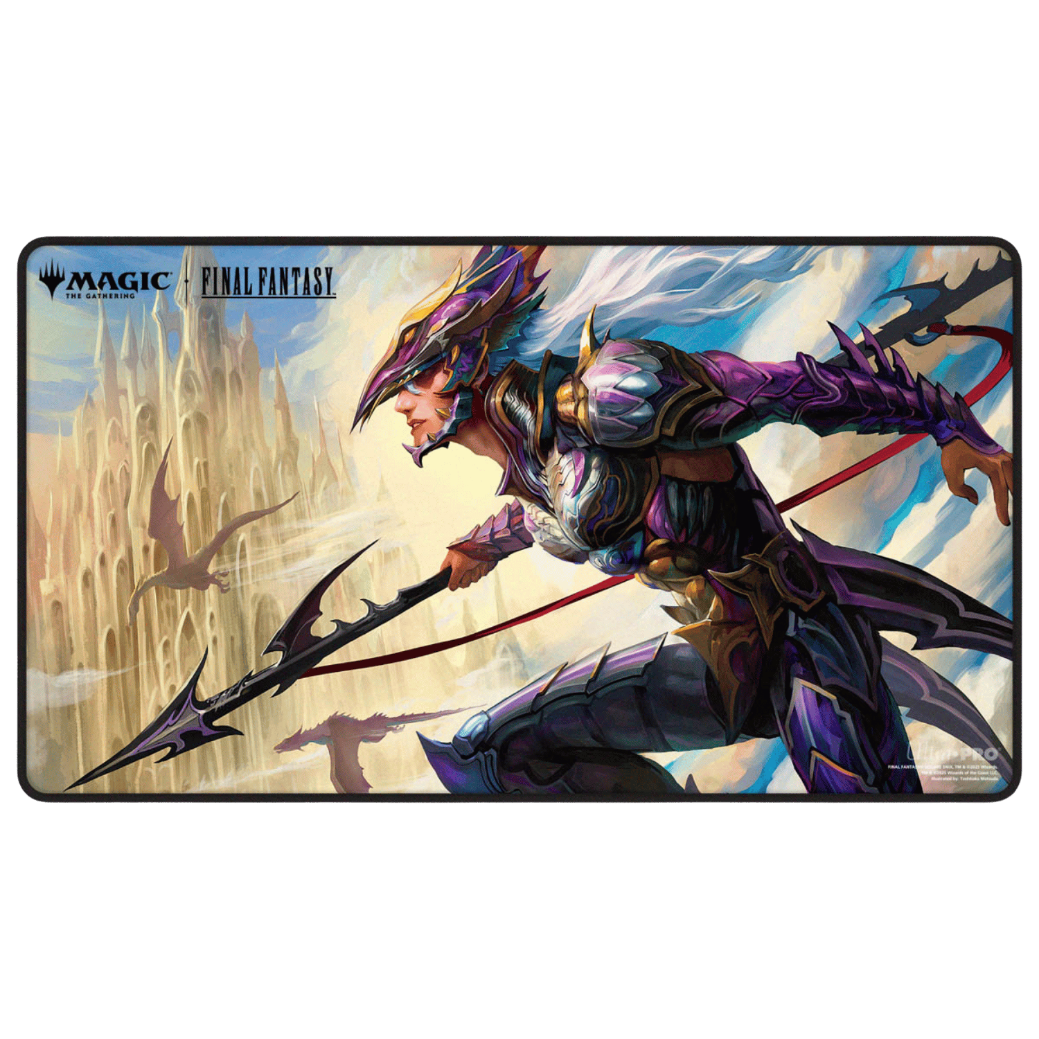 Ultra PRO: Black Stitched Playmat - Final Fantasy (Kain, Traitorous Dragoon)