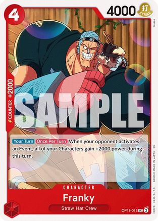 Franky (OP11-012) A Fist of Divine Speed - Game Nerdz