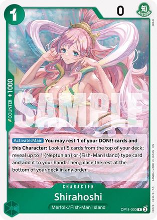 Shirahoshi (030) (OP11-030) A Fist of Divine Speed Foil - Game Nerdz