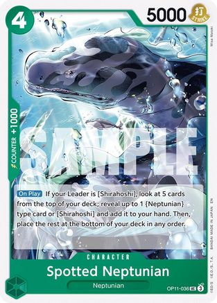 Spotted Neptunian (OP11-036) A Fist of Divine Speed - Game Nerdz