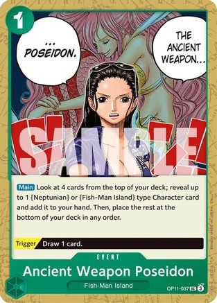 Ancient Weapon Poseidon (OP11-037) A Fist of Divine Speed - Game Nerdz