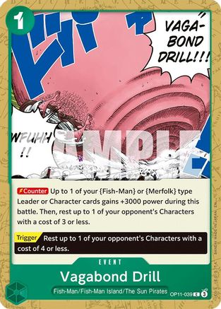 Vagabond Drill (OP11-039) A Fist of Divine Speed - Game Nerdz