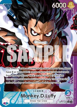Monkey.D.Luffy (040) (Alternate Art) (OP11-040) A Fist of Divine