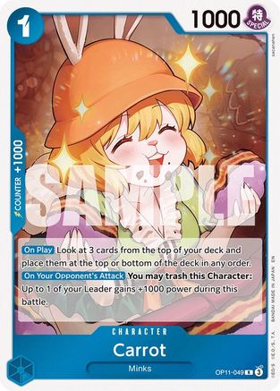 Carrot (OP11-049) A Fist of Divine Speed Foil - Game Nerdz