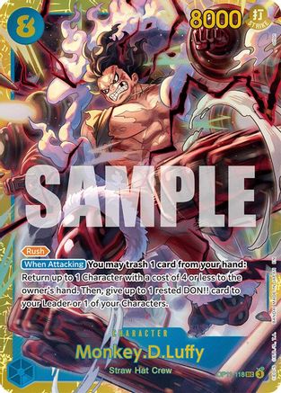 MonkeyDLuffy Monkey.D.Luffy (118) (OP11-118) A Fist of Divine Speed Foil - Game